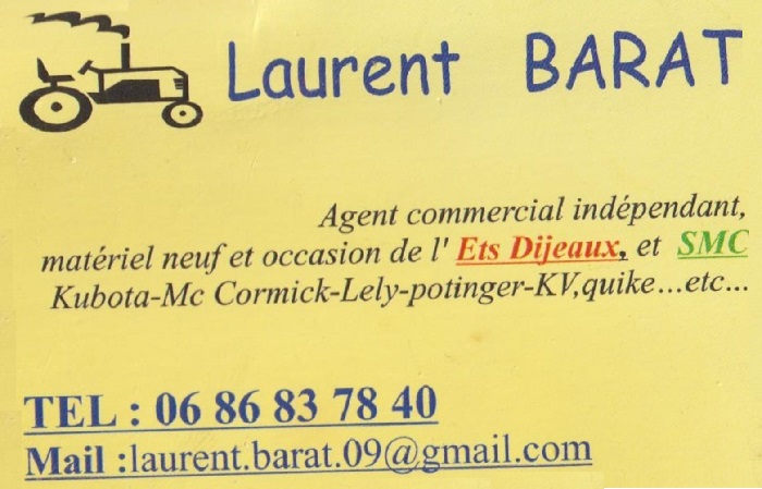 Mr Barat, Agent commercial indépendant à Ercé